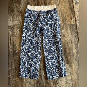 NWT Lilly Pulitzer beach palazzo linen pant oyster bay blue - XL